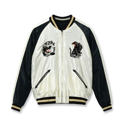 TOYO ENTERPRISE(東洋エンタープライズ) TAILOR TOYO（テーラー東洋） Lot No. TT15877-119 / Mid 1950s Style Acetate Souvenir Jacket “ROARING TIGER” × “BLACK DRAGON”