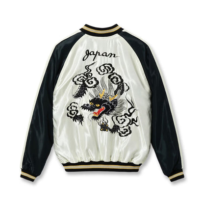 TOYO ENTERPRISE(東洋エンタープライズ) TAILOR TOYO（テーラー東洋） Lot No. TT15877-119 / Mid 1950s Style Acetate Souvenir Jacket “ROARING TIGER” × “BLACK DRAGON”