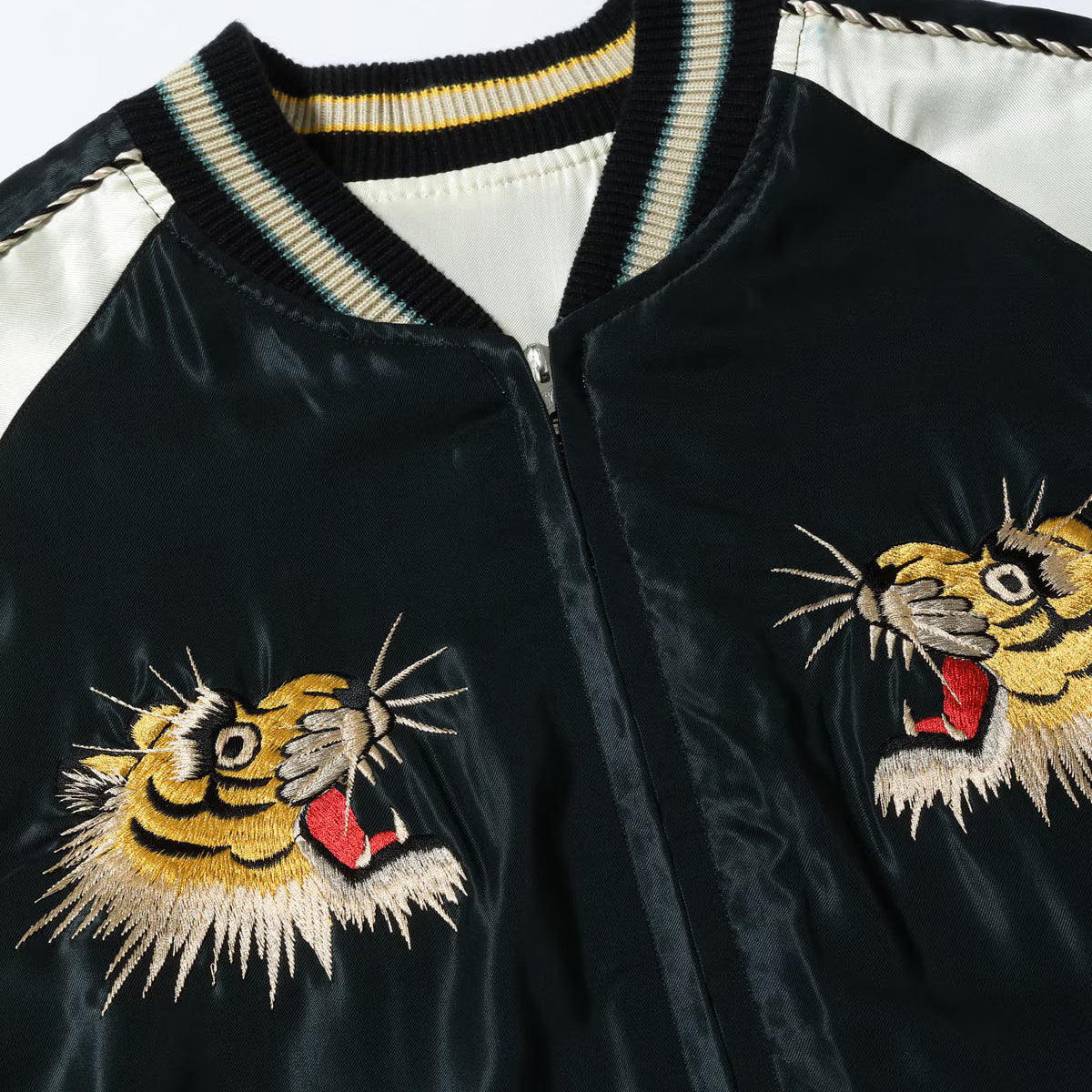 TOYO ENTERPRISE(東洋エンタープライズ) TAILOR TOYO（テーラー東洋） Lot No. TT15877-119 / Mid 1950s Style Acetate Souvenir Jacket “ROARING TIGER” × “BLACK DRAGON”