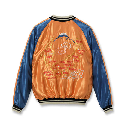 TOYO ENTERPRISE(東洋エンタープライズ) TAILOR TOYO（テーラー東洋） Lot No. TT15877-125 / Mid 1950s Style Acetate Souvenir Jacket “TIGER HEAD” × “JAPAN MAP”