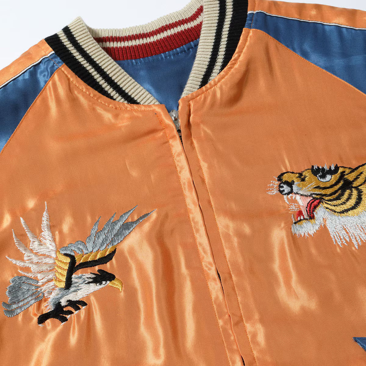 TOYO ENTERPRISE(東洋エンタープライズ) TAILOR TOYO（テーラー東洋） Lot No. TT15877-125 / Mid 1950s Style Acetate Souvenir Jacket “TIGER HEAD” × “JAPAN MAP”