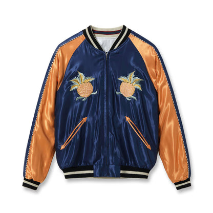 TOYO ENTERPRISE(東洋エンタープライズ) TAILOR TOYO（テーラー東洋） Lot No. TT15877-128 / Late 1950s Style Acetate Souvenir Jacket “HAWAII MAP” × “DRAGON & TIGER”