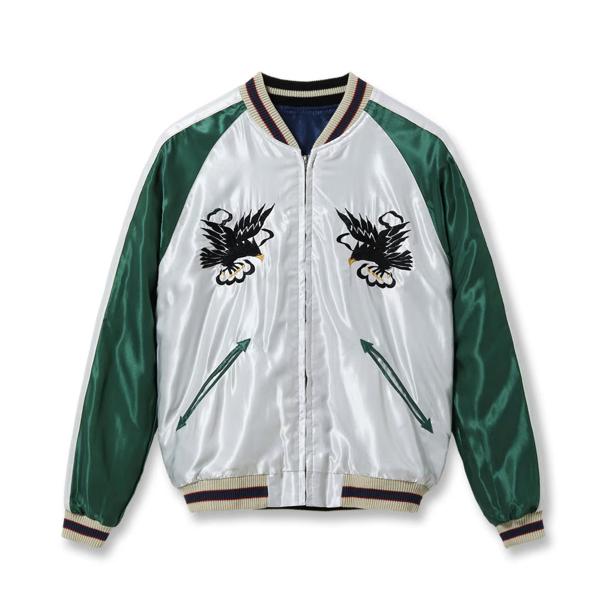 TOYO ENTERPRISE(東洋エンタープライズ) TAILOR TOYO（テーラー東洋） Lot No. TT15877-128 / Late 1950s Style Acetate Souvenir Jacket “HAWAII MAP” × “DRAGON & TIGER”