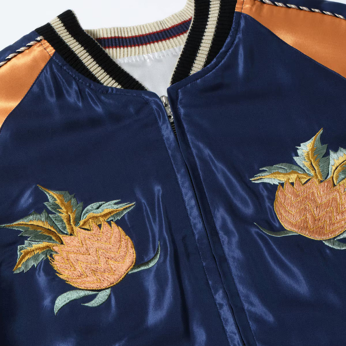 TOYO ENTERPRISE(東洋エンタープライズ) TAILOR TOYO（テーラー東洋） Lot No. TT15877-128 / Late 1950s Style Acetate Souvenir Jacket “HAWAII MAP” × “DRAGON & TIGER”