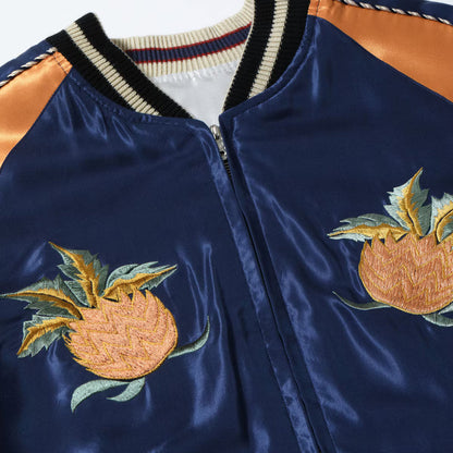 TOYO ENTERPRISE(東洋エンタープライズ) TAILOR TOYO（テーラー東洋） Lot No. TT15877-128 / Late 1950s Style Acetate Souvenir Jacket “HAWAII MAP” × “DRAGON & TIGER”