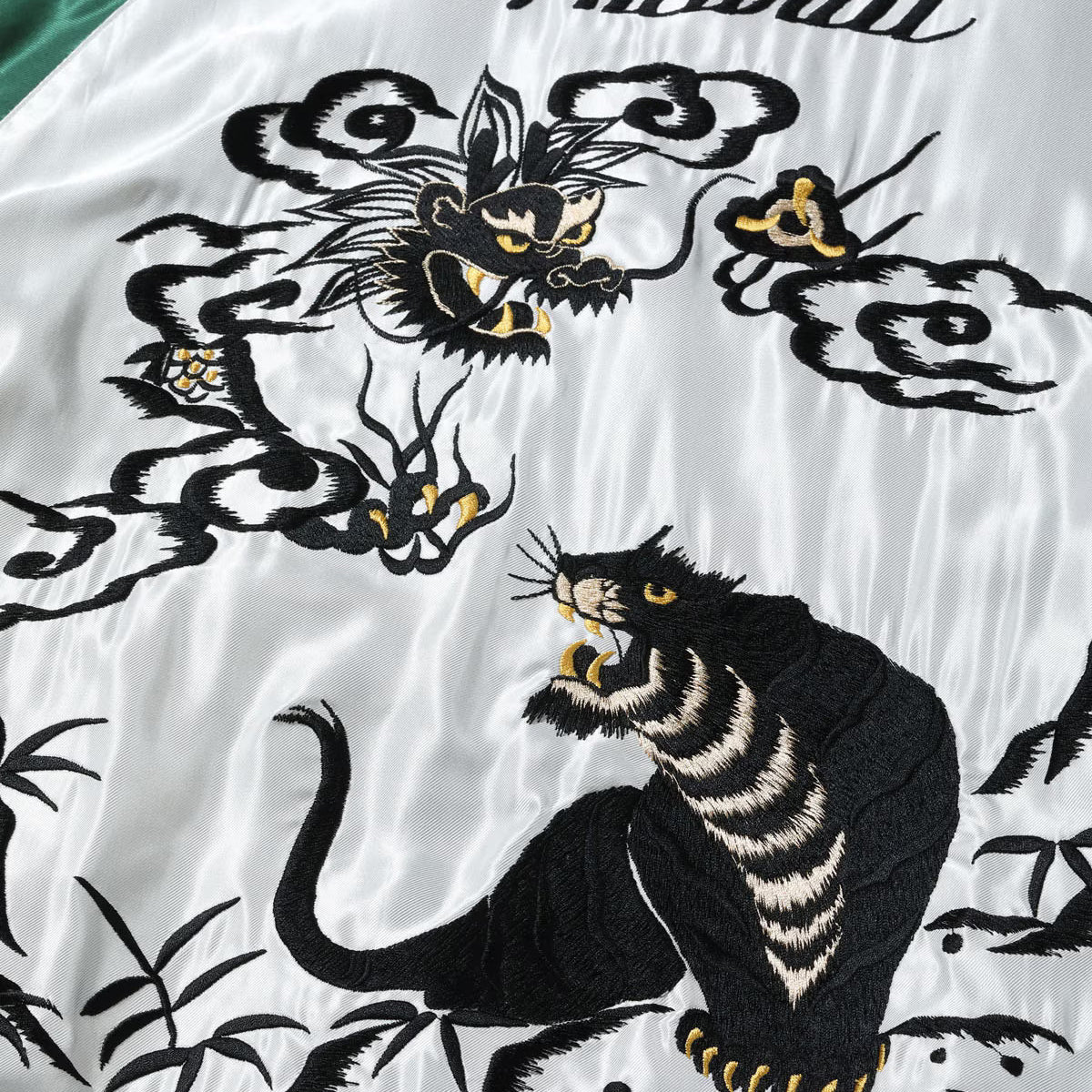 TOYO ENTERPRISE(東洋エンタープライズ) TAILOR TOYO（テーラー東洋） Lot No. TT15877-128 / Late 1950s Style Acetate Souvenir Jacket “HAWAII MAP” × “DRAGON & TIGER”