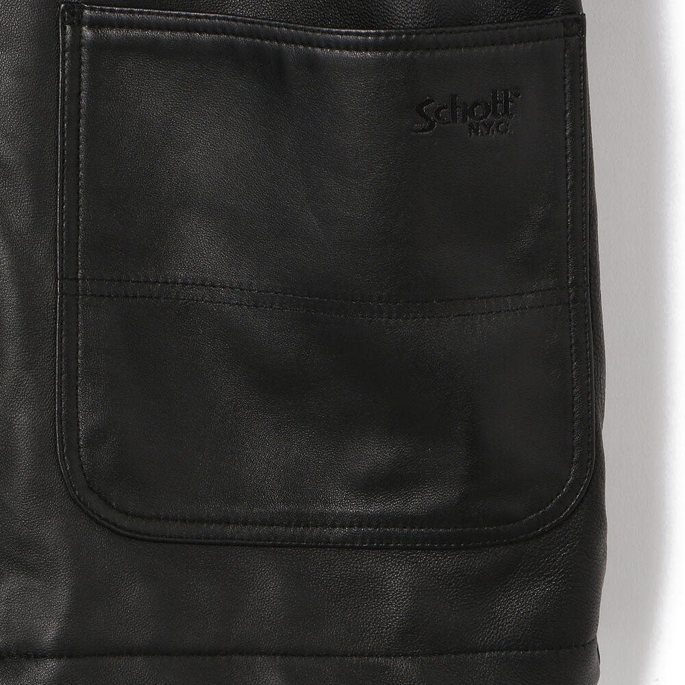 Schott(ショット) LAMB LEATHER COVERALL JACKET/ラムレザー カバーオール