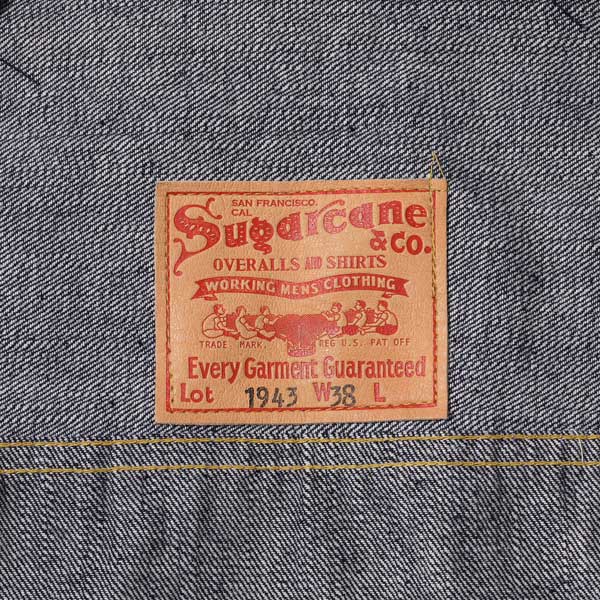 シュガーケーン Lot No. SC19008 / SUGAR CANE Super “Denim” Collectibles #08 13.5oz. BLUE DENIM BLOUSE “S1943” MODEL 420N NON WASH 大戦モデル デニムジャケット ノンウォッシュ メンズ