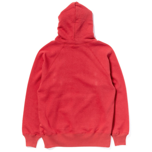 9 OZ. LOOPWHEEL RAGLAN HOODED SWEATSHIRT:CHERRY MC24118