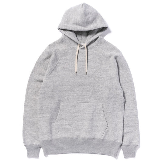 9 OZ. LOOPWHEEL RAGLAN HOODED SWEATSHIRT:GRAY MC24118