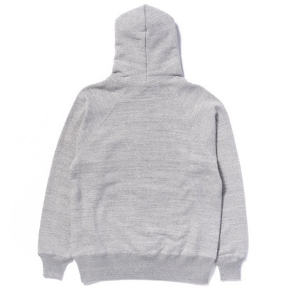 9 OZ. LOOPWHEEL RAGLAN HOODED SWEATSHIRT:GRAY MC24118