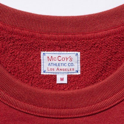 9 OZ. LOOPWHEEL RAGLAN SWEATSHIRT:CHERRY
