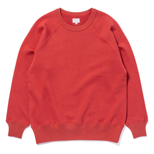 9 OZ. LOOPWHEEL RAGLAN SWEATSHIRT:CHERRY