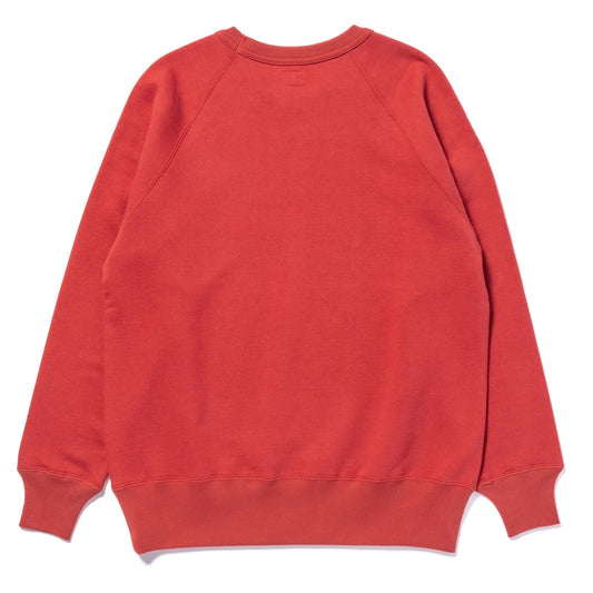 9 OZ. LOOPWHEEL RAGLAN SWEATSHIRT:CHERRY