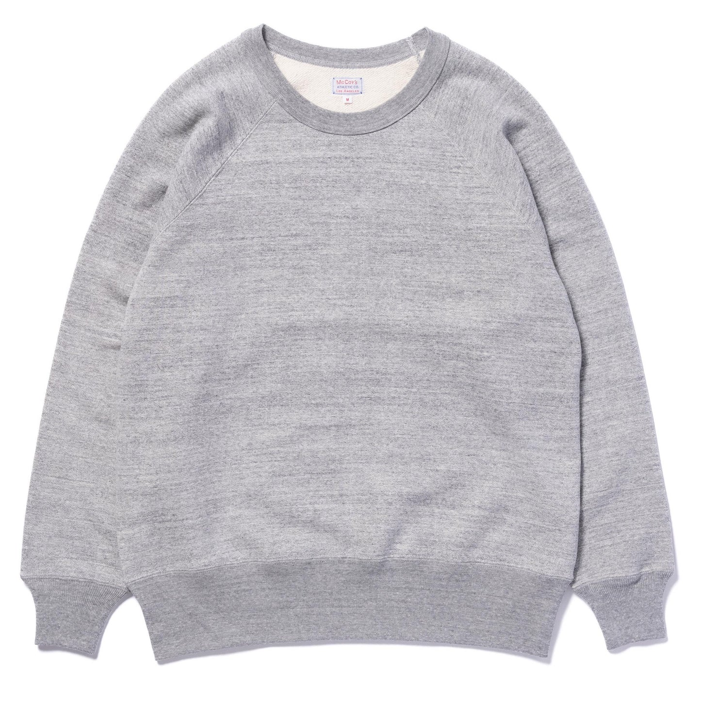 9 OZ. LOOPWHEEL RAGLAN SWEATSHIRT:GRAY