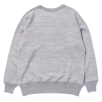 9 OZ. LOOPWHEEL RAGLAN SWEATSHIRT:GRAY