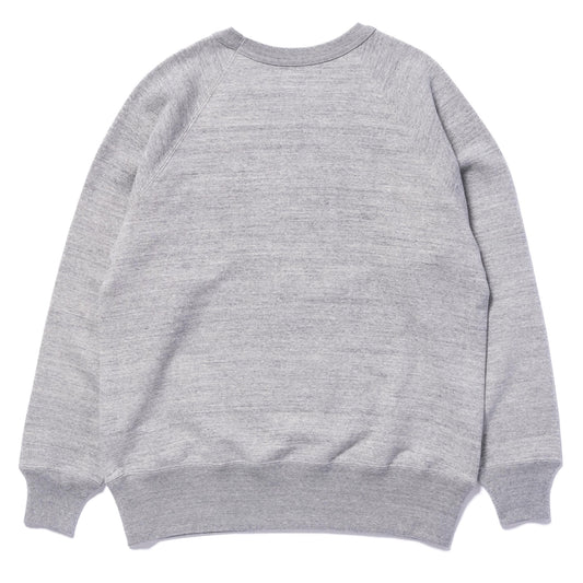 9 OZ. LOOPWHEEL RAGLAN SWEATSHIRT:GRAY