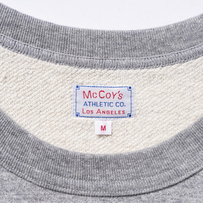 9 OZ. LOOPWHEEL RAGLAN SWEATSHIRT:GRAY