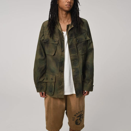 バウワウ BW241-JFJC JUNGLE FATIGUE JACKET SPRAY CAMO メンズ アウター ジャケット グリンベレー
