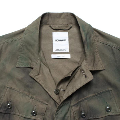 バウワウ BW241-JFJC JUNGLE FATIGUE JACKET SPRAY CAMO メンズ アウター ジャケット グリンベレー
