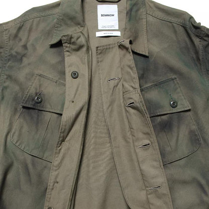 バウワウ BW241-JFJC JUNGLE FATIGUE JACKET SPRAY CAMO メンズ アウター ジャケット グリンベレー