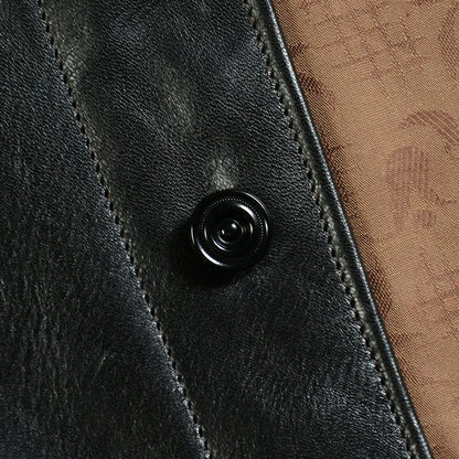 7648...40s LEATHER SHIRT:BLACK