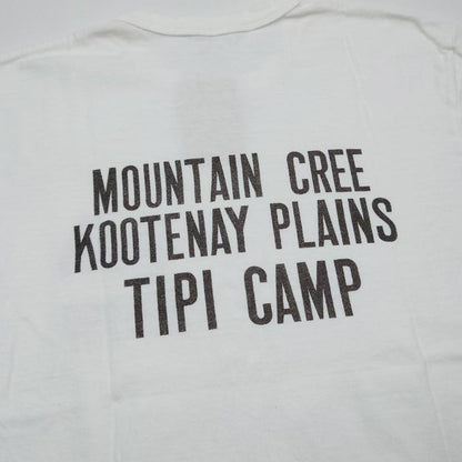 ウエス 652309 TIPI CAMP Tシャツ ホワイト メンズ 半袖 プリント Tシャツ カットソー バックプリント