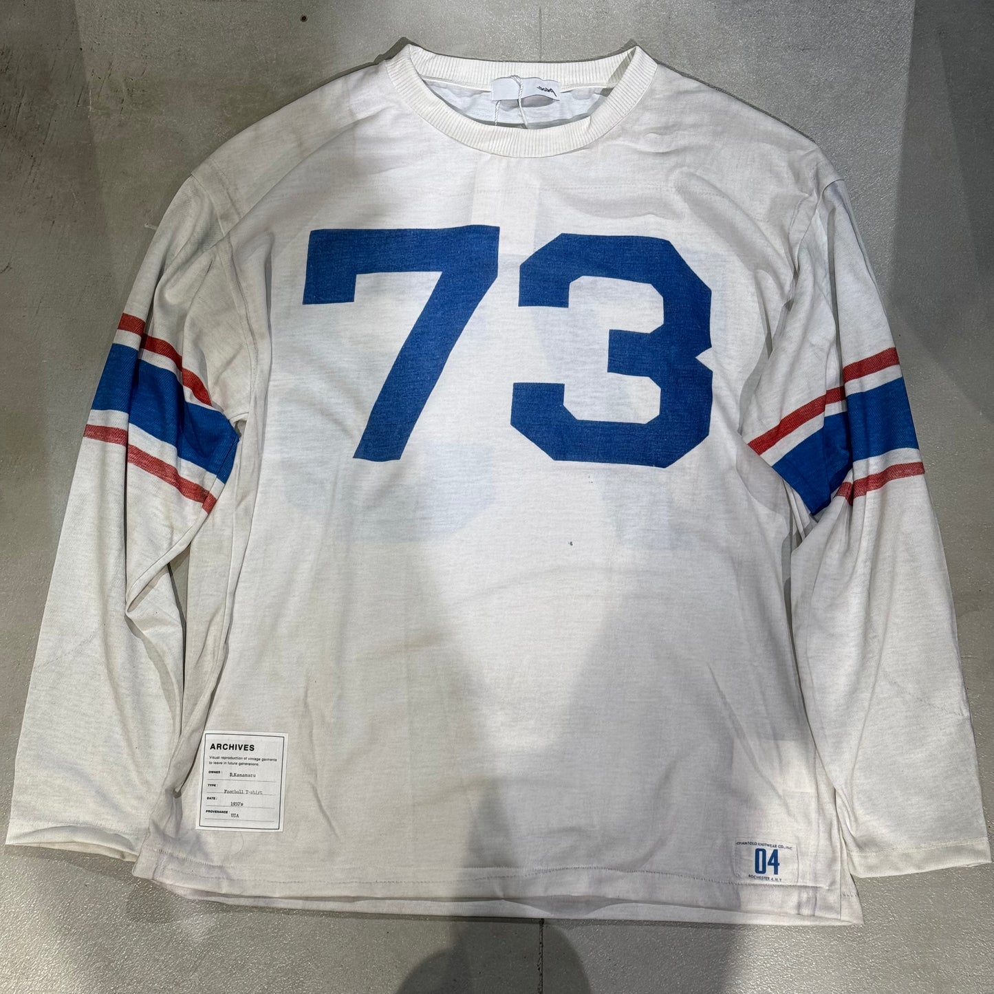 Trompe l'oeil Football T-shirts(L/S)