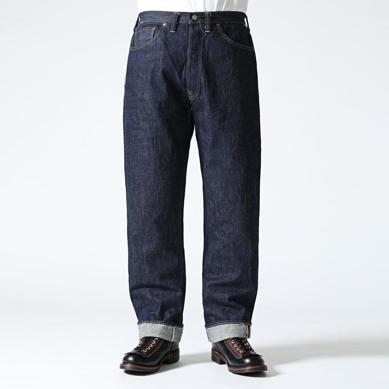 シュガーケーン Lot No. SC49005 / SUGAR CANE Super “Denim” Collectibles #05 14.25oz. BLUE DENIM WAIST OVERALLS “1942” MODEL ストレート ジーンズ デニム ノンウォッシュ メンズ