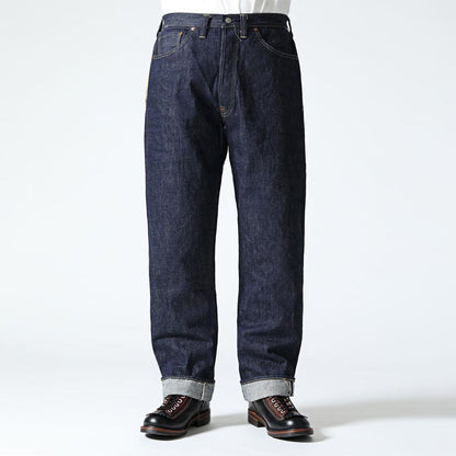 シュガーケーン Lot No. SC49005 / SUGAR CANE Super “Denim” Collectibles #05 14.25oz. BLUE DENIM WAIST OVERALLS “1942” MODEL ストレート ジーンズ デニム ノンウォッシュ メンズ