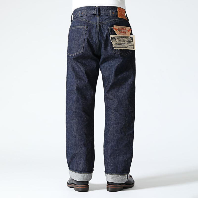 シュガーケーン Lot No. SC49005 / SUGAR CANE Super “Denim” Collectibles #05 14.25oz. BLUE DENIM WAIST OVERALLS “1942” MODEL ストレート ジーンズ デニム ノンウォッシュ メンズ