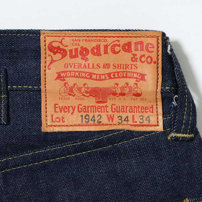 シュガーケーン Lot No. SC49005 / SUGAR CANE Super “Denim” Collectibles #05 14.25oz. BLUE DENIM WAIST OVERALLS “1942” MODEL ストレート ジーンズ デニム ノンウォッシュ メンズ