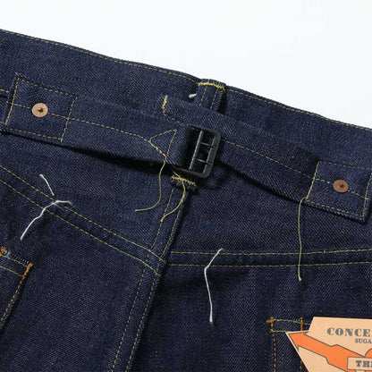 シュガーケーン Lot No. SC49005 / SUGAR CANE Super “Denim” Collectibles #05 14.25oz. BLUE DENIM WAIST OVERALLS “1942” MODEL ストレート ジーンズ デニム ノンウォッシュ メンズ