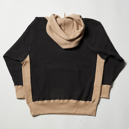 ジャクソン マティス JM24SS014 2-Tone Waffle Parka 2トーン ワッフル パーカー チャコール メンズ プルオーバー フーディー