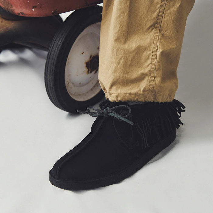 バウワウ RCG2302-CRFDT RECOGNIZE / CLARKS FRINGE DESERT TREK  BLACK SUEDE フリンジ デザートトレック ブラック メンズ