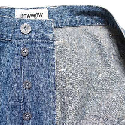 バウワウ BW241-UADT US ARMY M35 DENIM TROUSERS INDIGO AGEING ストレートタイプ デニムファティーグパンツ インディゴ メンズ