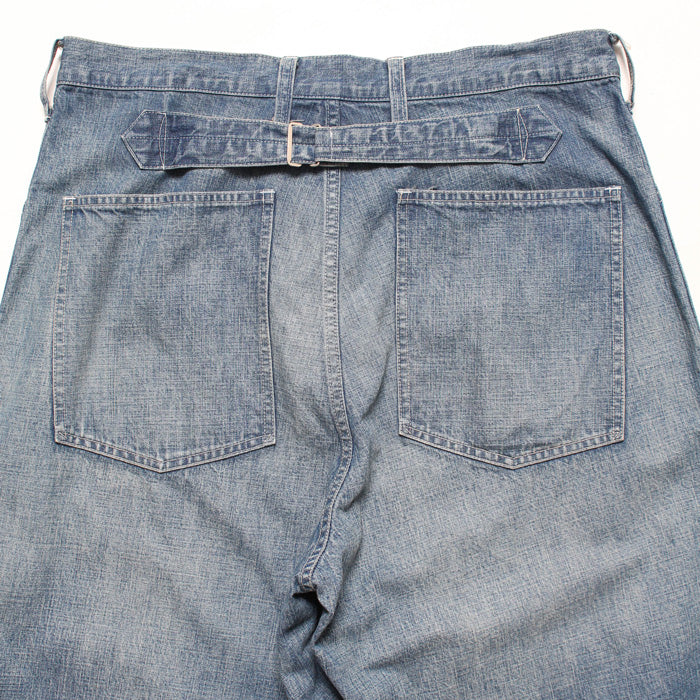 バウワウ BW241-UADT US ARMY M35 DENIM TROUSERS INDIGO AGEING ストレートタイプ デニムファティーグパンツ インディゴ メンズ