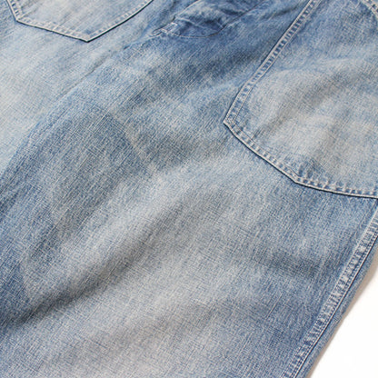 バウワウ BW241-UADT US ARMY M35 DENIM TROUSERS INDIGO AGEING ストレートタイプ デニムファティーグパンツ インディゴ メンズ