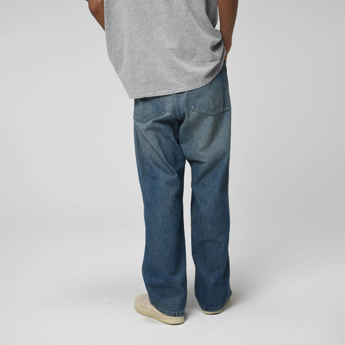 バウワウ BW241-UADT US ARMY M35 DENIM TROUSERS INDIGO AGEING ストレートタイプ デニムファティーグパンツ インディゴ メンズ