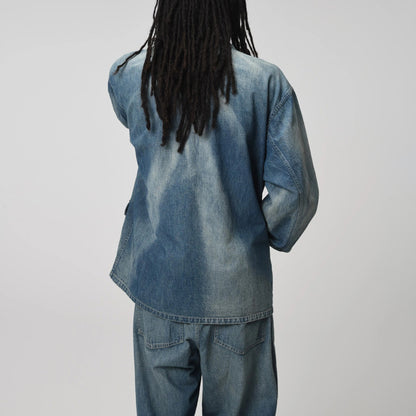バウワウ BW241-UADJ US ARMY M40 DENIM JACKET INDIGO AGEING M40デニムジャケット インディゴ メンズ