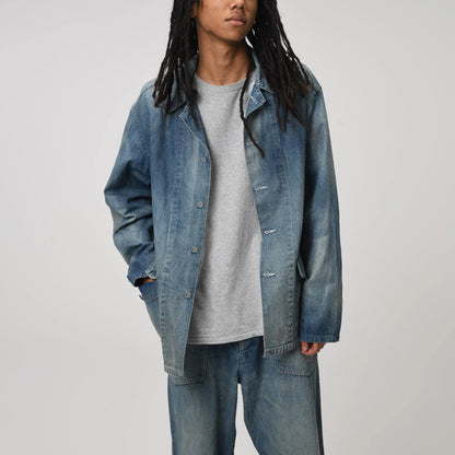 バウワウ BW241-UADJ US ARMY M40 DENIM JACKET INDIGO AGEING M40デニムジャケット インディゴ メンズ
