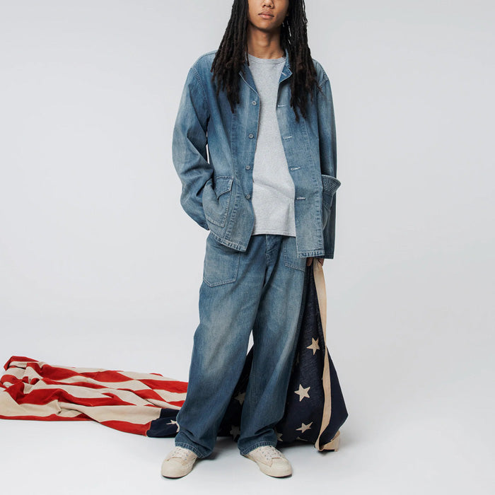 バウワウ BW241-UADJ US ARMY M40 DENIM JACKET INDIGO AGEING M40デニムジャケット インディゴ メンズ