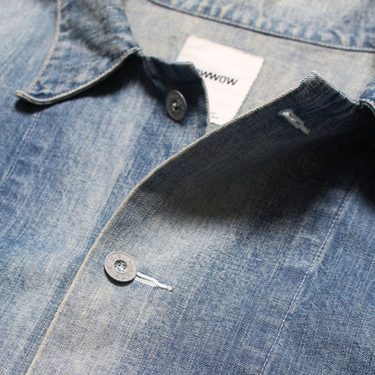 バウワウ BW241-UADJ US ARMY M40 DENIM JACKET INDIGO AGEING M40デニムジャケット インディゴ メンズ