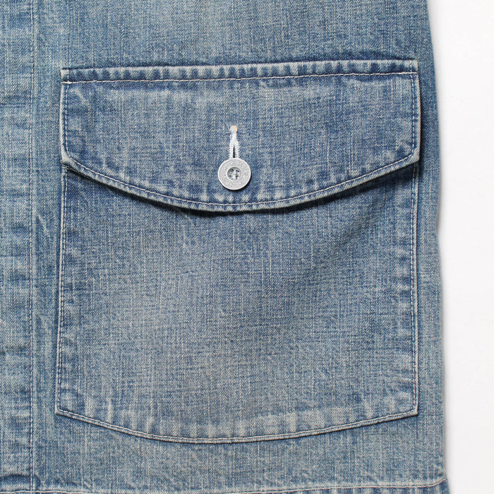 バウワウ BW241-UADJ US ARMY M40 DENIM JACKET INDIGO AGEING M40デニムジャケット インディゴ メンズ