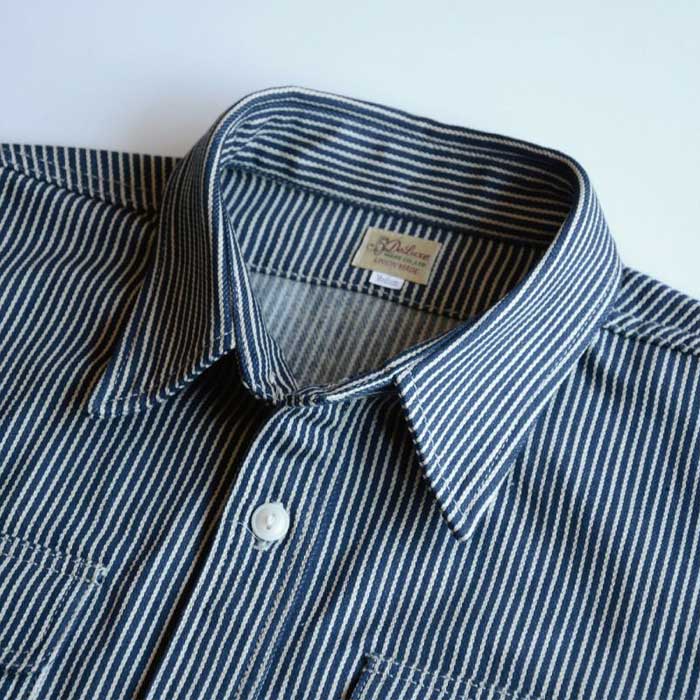 デラックスウエア HV-01 HICKORY NEL SHIRT ヒッコリー ネルシャツ メンズ 長袖 ワーク シャツ
