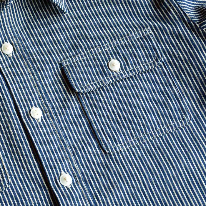 デラックスウエア HV-01 HICKORY NEL SHIRT ヒッコリー ネルシャツ メンズ 長袖 ワーク シャツ
