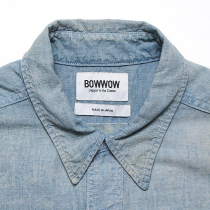 バウワウ BW241-CSSA CHAMBRAY SHIRTS SUNBURN AGEING INDIGO SUNBURN AGEING デニム シャンブレーシャツ インディゴ メンズ
