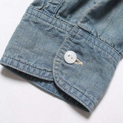 バウワウ BW241-CSSA CHAMBRAY SHIRTS SUNBURN AGEING INDIGO SUNBURN AGEING デニム シャンブレーシャツ インディゴ メンズ