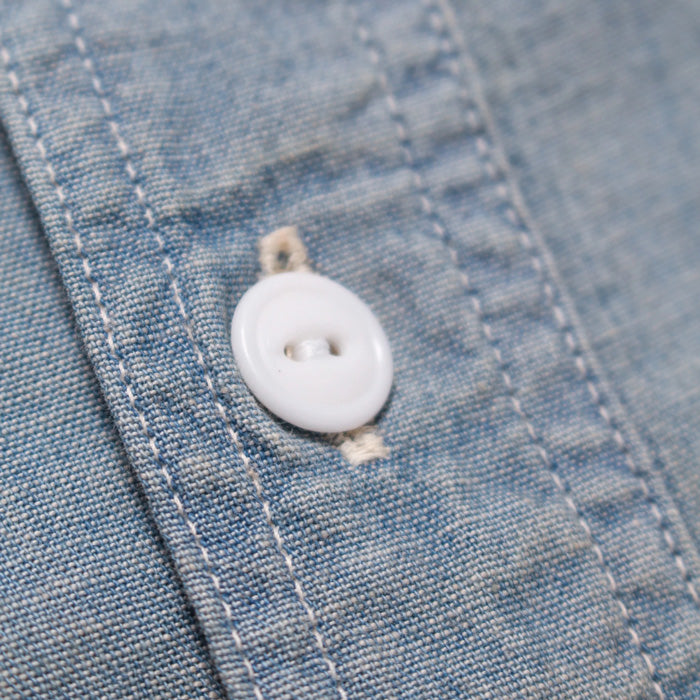 バウワウ BW241-CSSA CHAMBRAY SHIRTS SUNBURN AGEING INDIGO SUNBURN AGEING デニム シャンブレーシャツ インディゴ メンズ