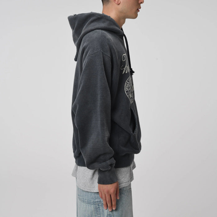 バウワウ BW241-GSH GALAXY SYRUP HOODIE BLACK AGEING ブラックフーディー パーカー ブラック メンズ